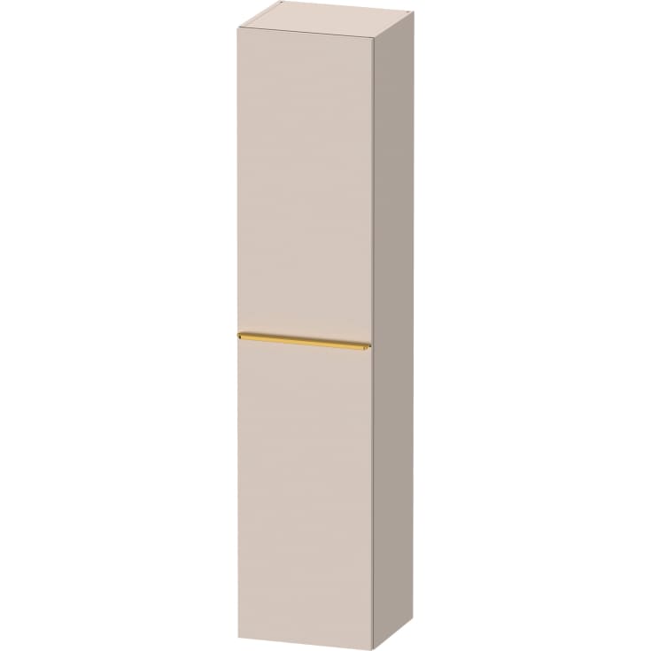 Duravit D-Neo høyskap, 40x176 cm, høyre, matt beige/gull