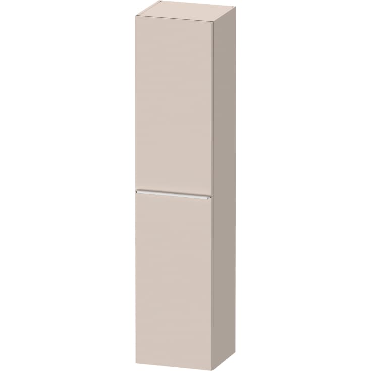 Duravit D-Neo høyskap, 40x176 cm, høyre, matt beige/krom