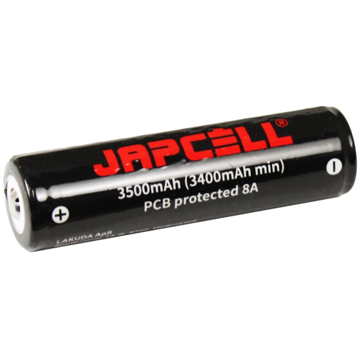 Japcell genopladeligt batteri 18600, 3500 mAh