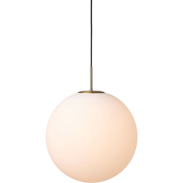 Nielsen Light Nora cafépendellampa, opal/mässing, Ø40 cm