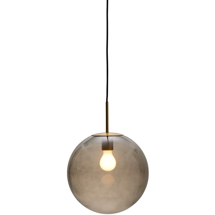 Nielsen Light Nora cafependel, røgfarvet/messing, Ø30 cm