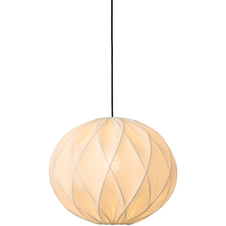 Nielsen Light Jasmin pendellampa, svart sladd, vit