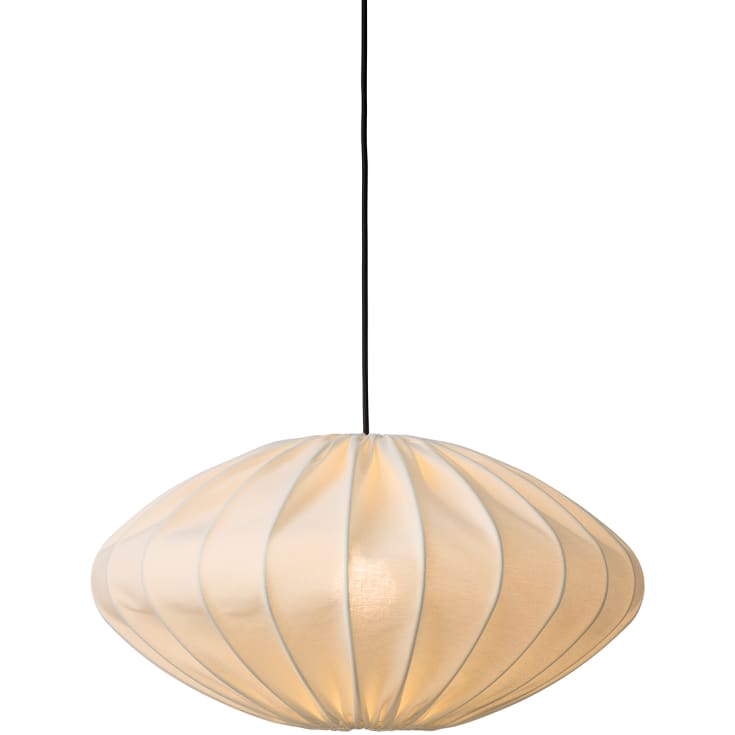 Nielsen Light Jasmin Ellipse pendel, sort ledning, hvid