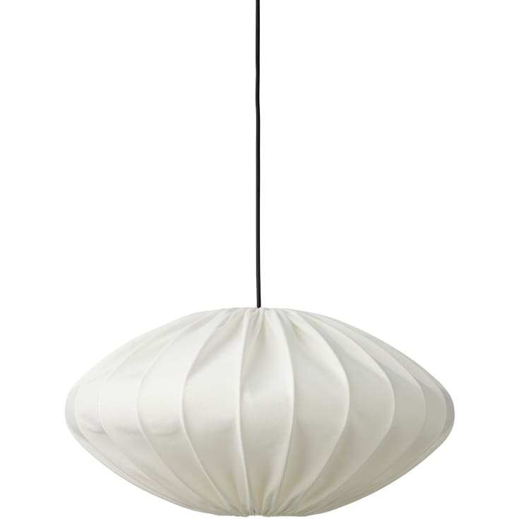 Nielsen Light pendel Jasmin ellipse ø50 cm hvid m sort ledning