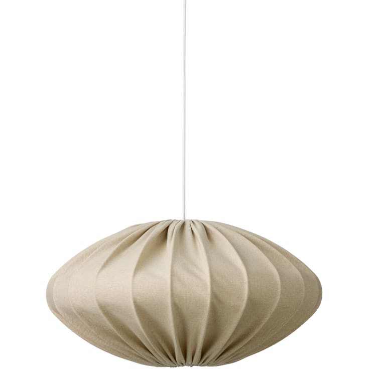 Nielsen Light pendel Jasmin ellipse ø50 cm lys sand-sort ledning