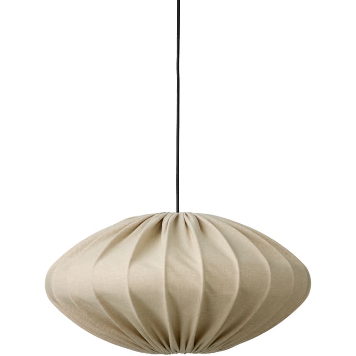 Nielsen Light pendel Jasmin ellipse ø50 cm lys sand-sort ledning
