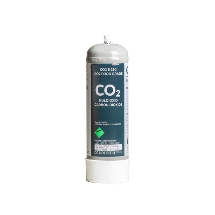 Friskvand CO2 engangsflaske STD, 0,6kg