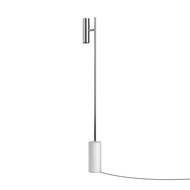Sackit Expo gulvlampe, krom