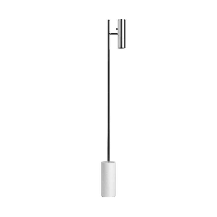 Sackit Expo golvlampa, krom