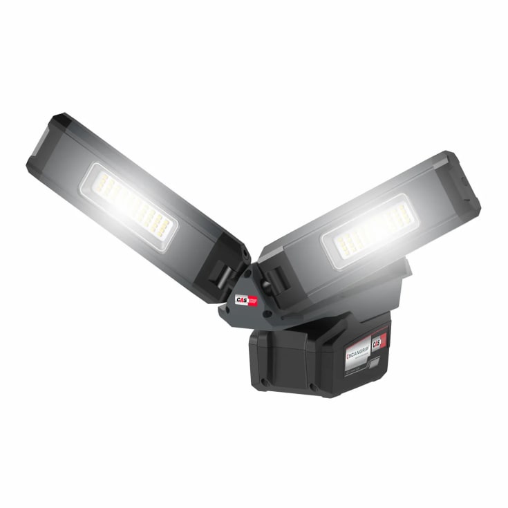 Scangrip arbetslampa TOWER COMPACT CONNECT, tre ben och 2 lampor