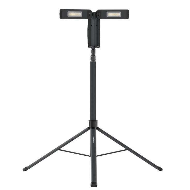 Scangrip arbetslampa TOWER COMPACT CONNECT, tre ben och 2 lampor