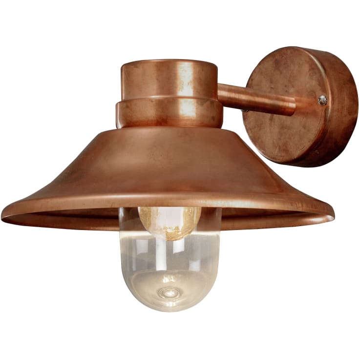 Konstsmide Vega utendørs vegglampe, kobber