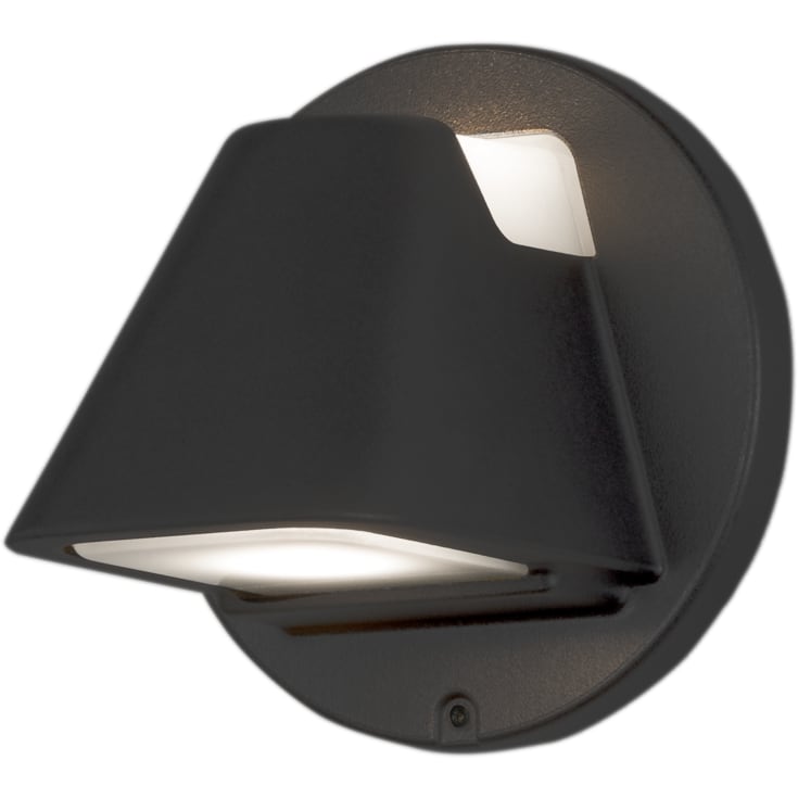 Konstsmide Hild utendørs vegglampe, sort