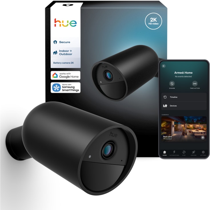 Philips Hue Secure overvåkningskamera, 2K, sort