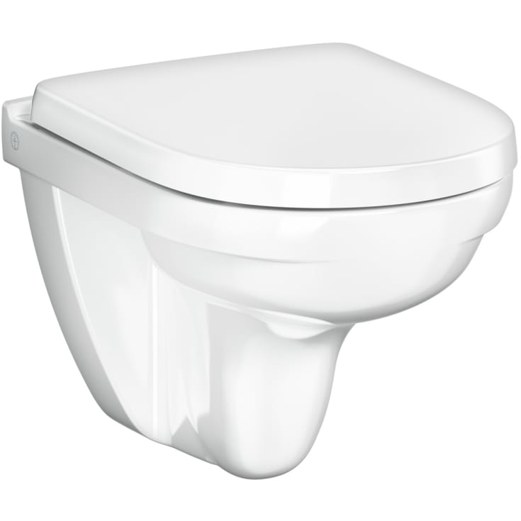 Gustavsberg Nordic 3730 vägghängd toalett, utan spolkant, vit