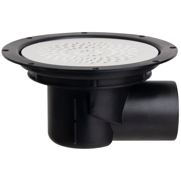 Pili Basic sluk med sideutløp, 75 mm, sort