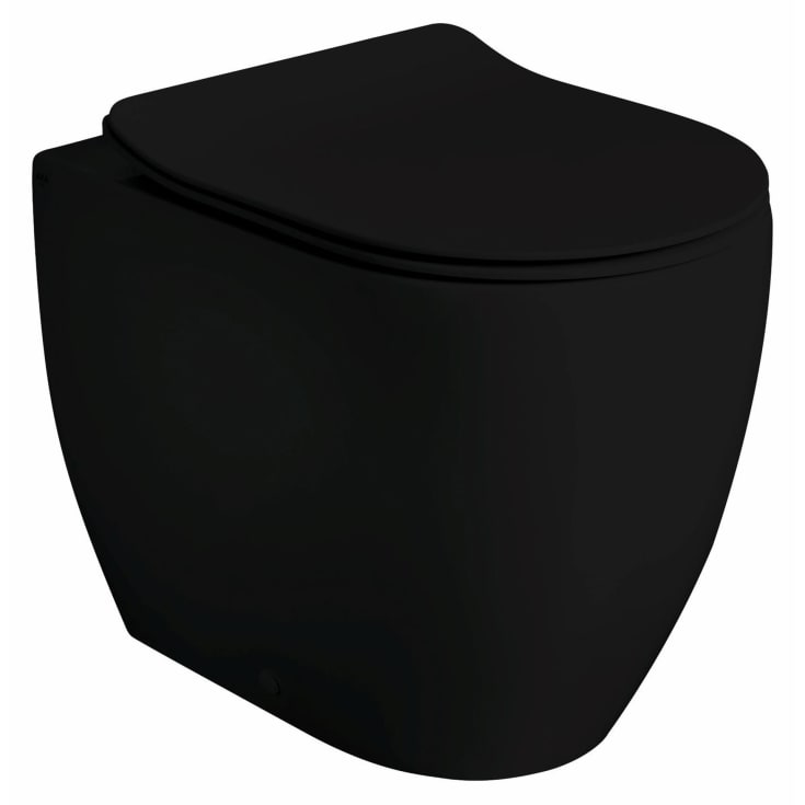 Lavabo Glomp toalett, back-to-wall, uten spylekant, matt sort