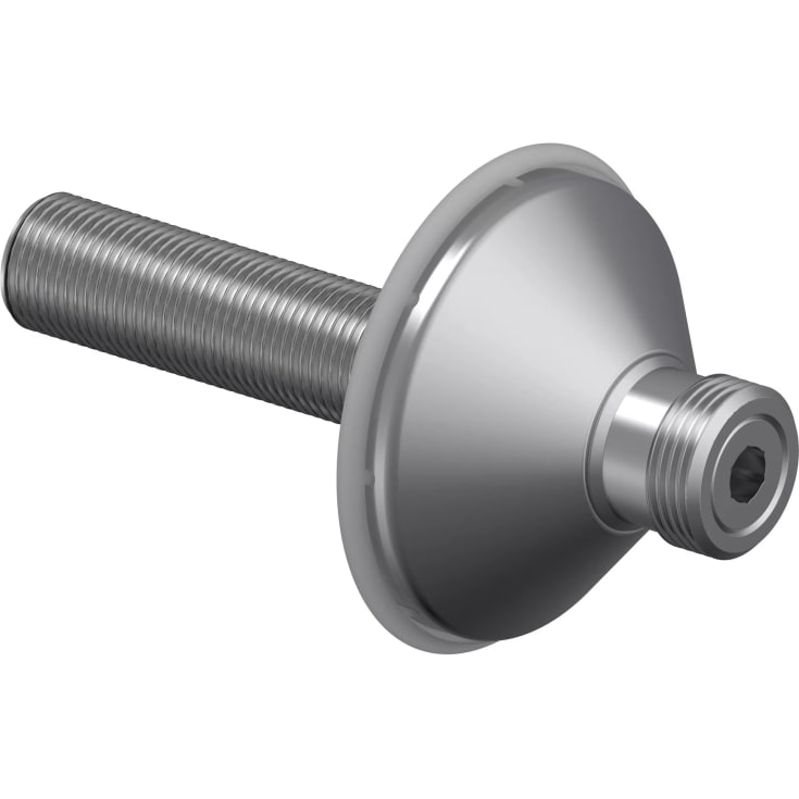 Uponor Smart Aqua PLUS rettnippel, med avstegning og rosett, 1/2"x3/4"