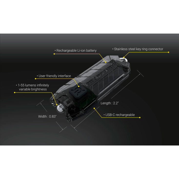 Nitecore Tube uppladdningsbar nyckelringslampa