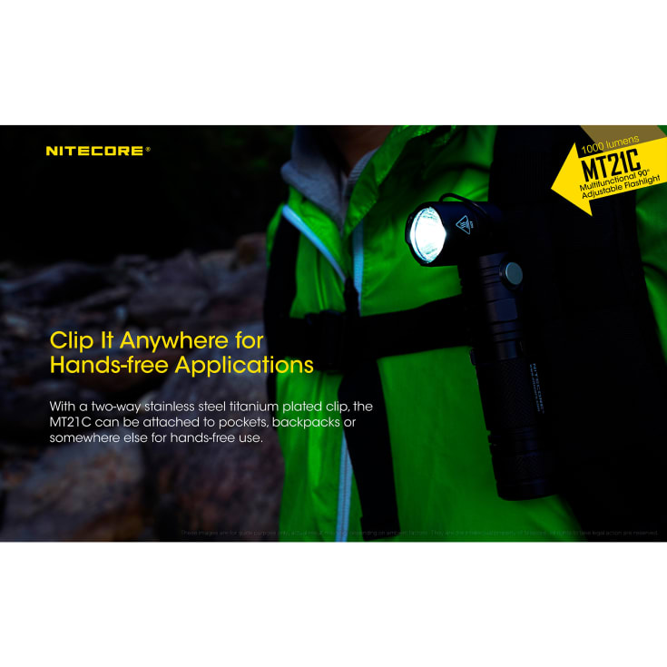Nitecore MT21C LED Lygte 1000 Lumen