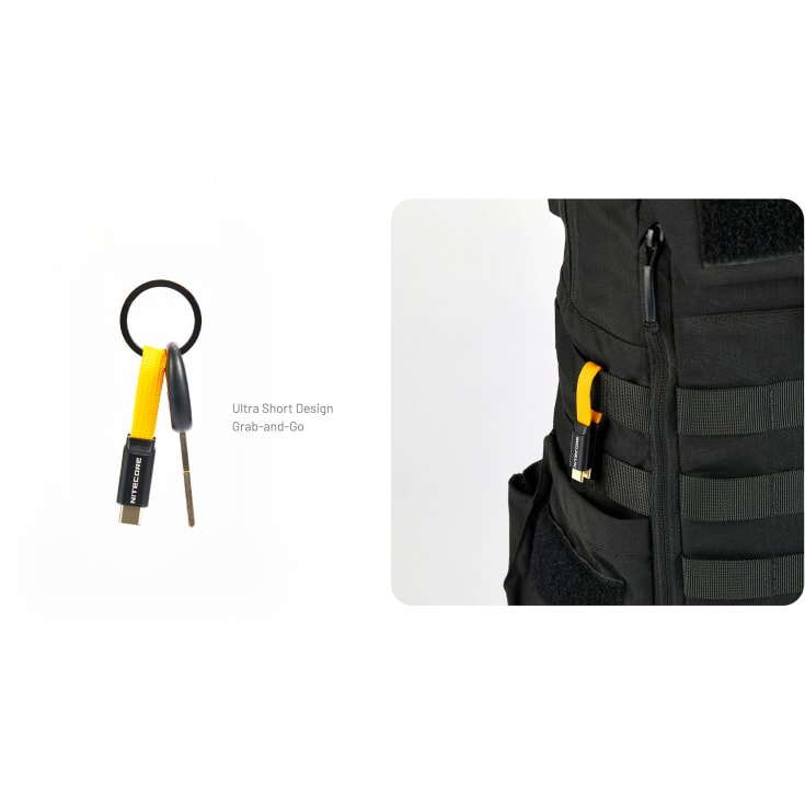Nitecore NLink10, Magnetisk Fast Charging Ladekabel USB-C/C