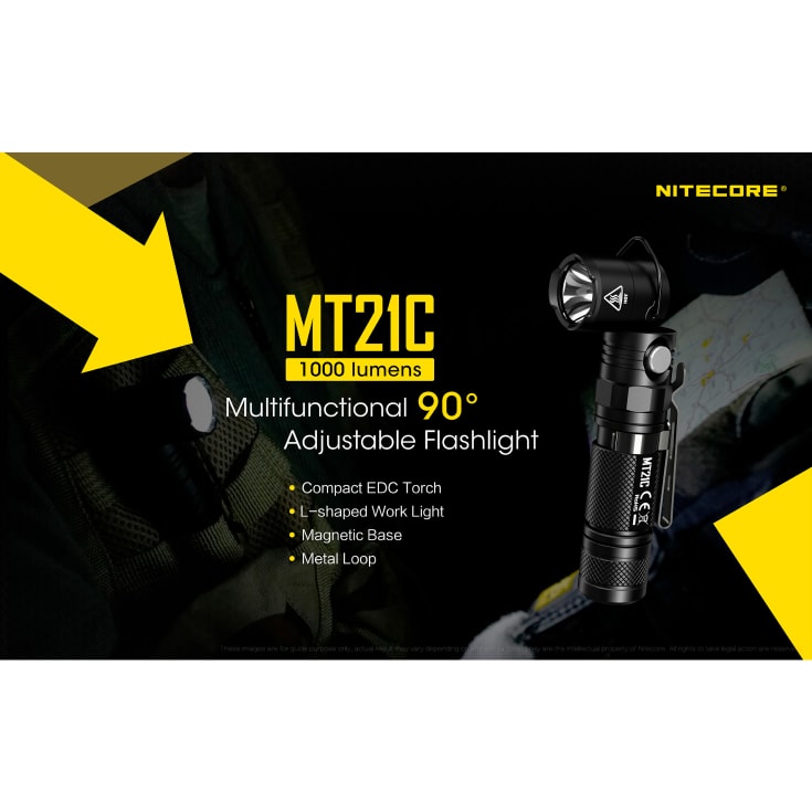 Nitecore MT21C LED Lygte 1000 Lumen