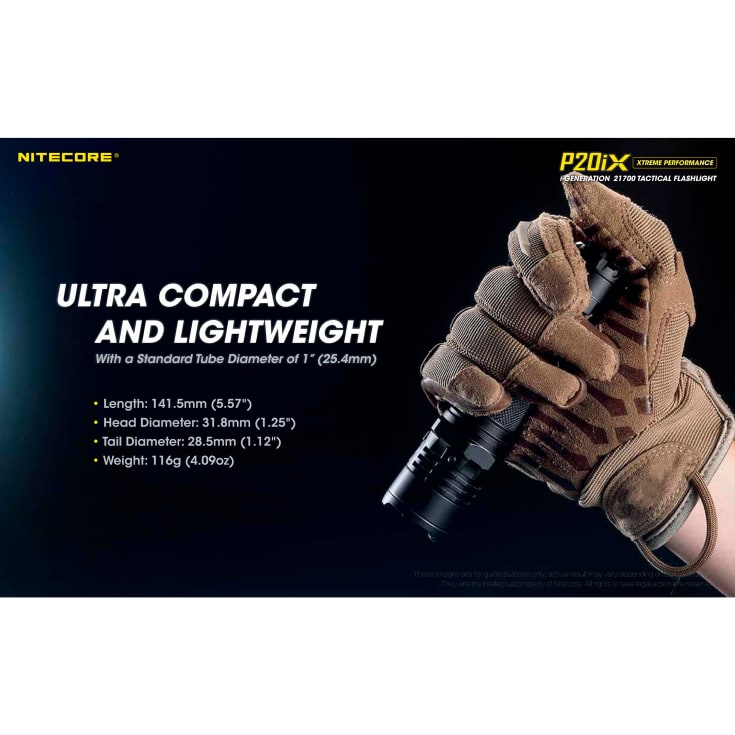 Nitecore P20IX genopladelig lommelygte