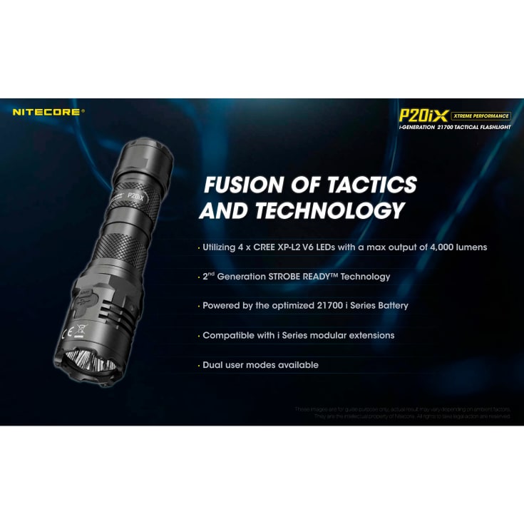 Nitecore P20IX genopladelig lommelygte