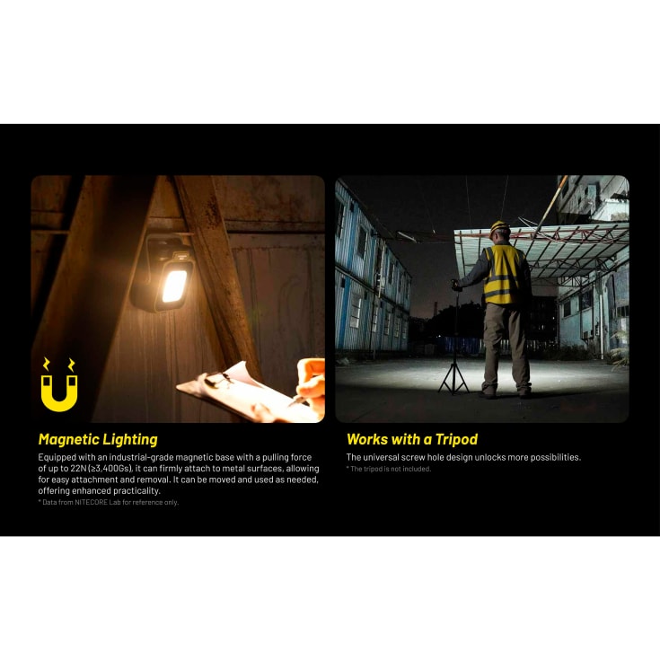 Nitecore NWL30 Genopladelig Arbejdslampe m/powerbank 3000 Lumen