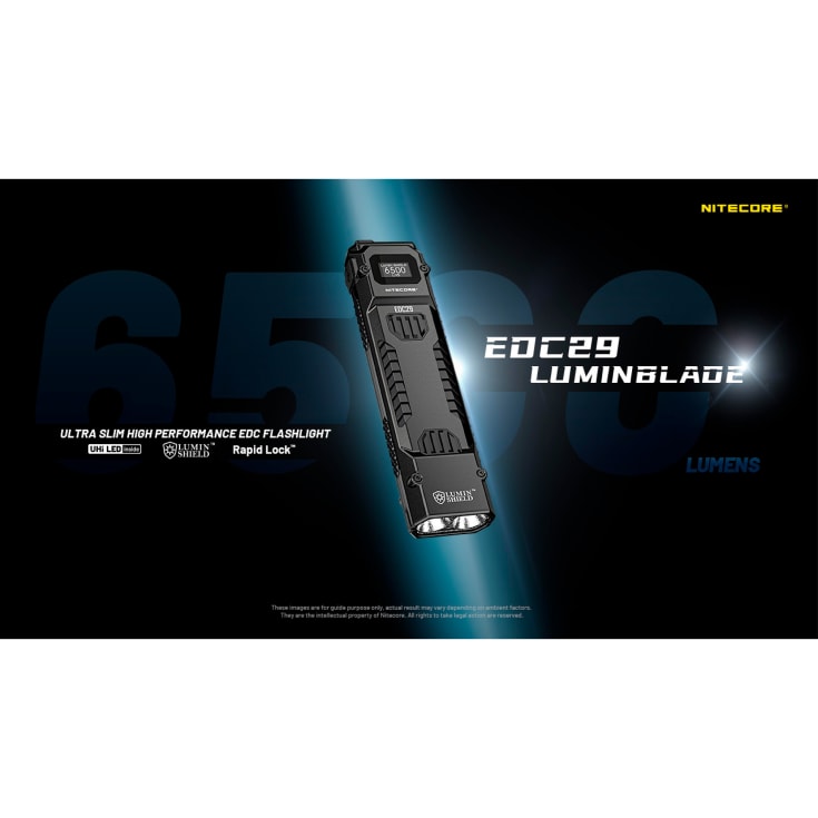 Nitecore EDC29 UHI uppladdningsbar ficklampa