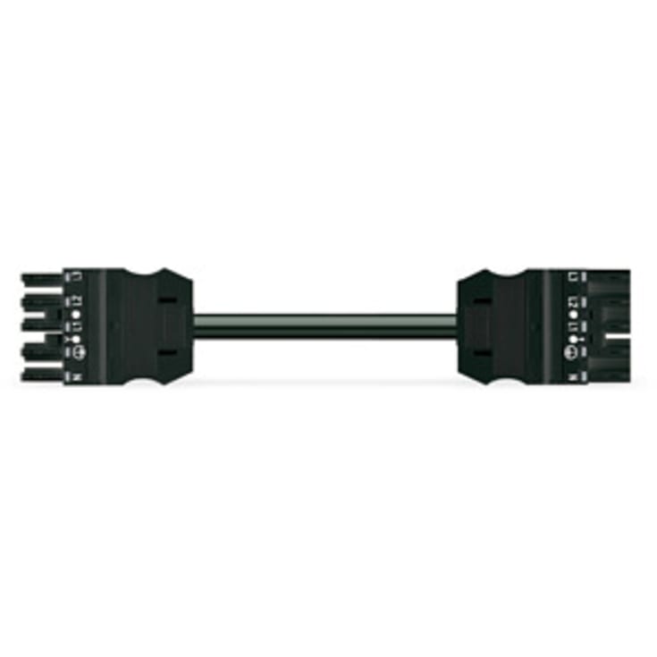 Mellemkabel 6M 5G2,5 Hun-Han Sort