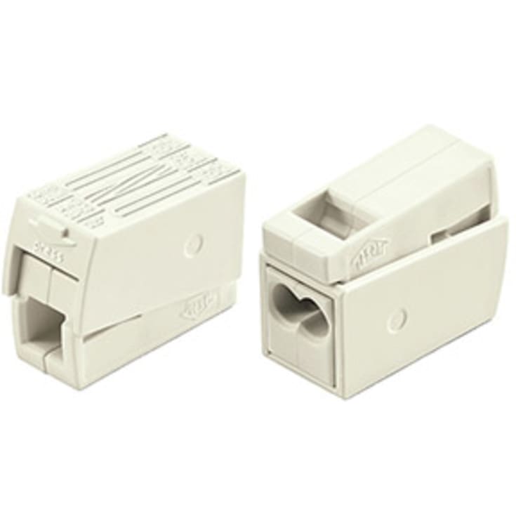 100 stk BELYSNINGSKLEMME 2,5MM2 HVID