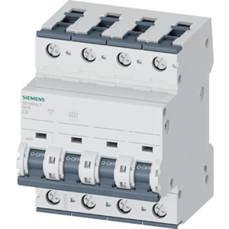 Automatsikring C 8A, 3P+N, 6kA, 5SY6608-7