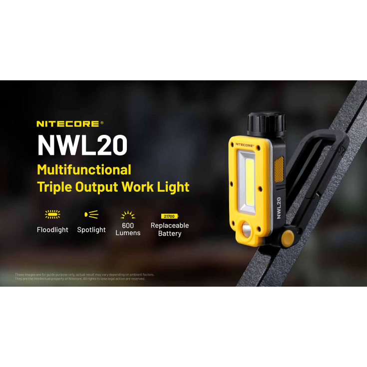 Nitecore NWL20 genopladelig arbejdslampe