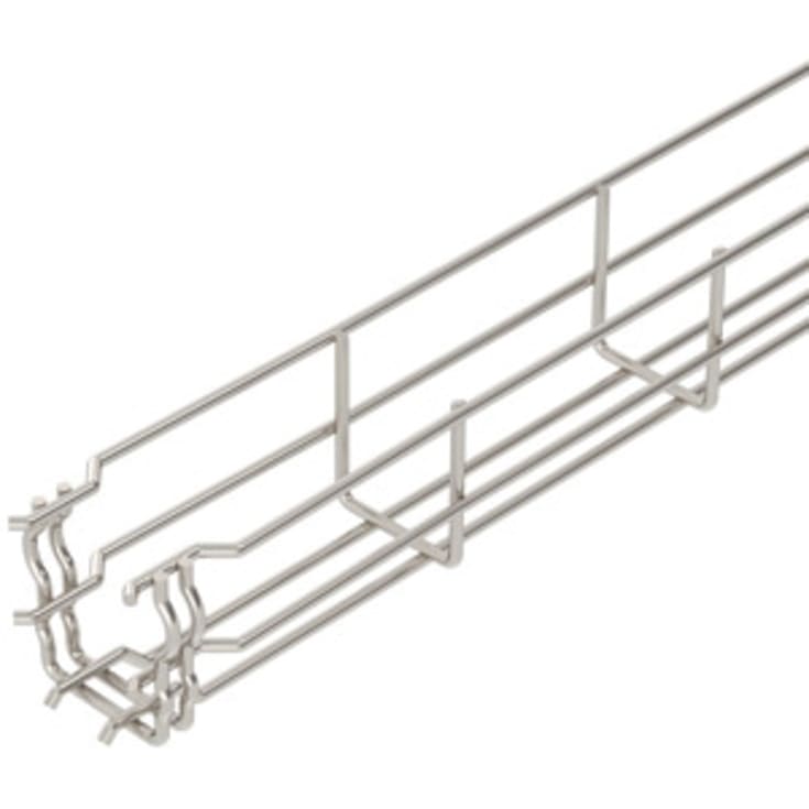 3 meter Gitterbakke 55x50 GR Magic GRM 55 50 syrefast rustfri stål A4