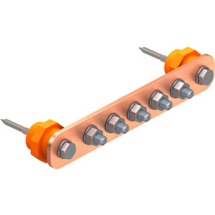 6 stk Potentialudligningsskinne 1802 6 CU