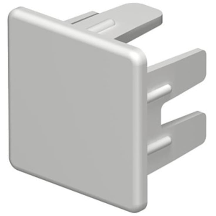 10 stk Endestykke WDK HE25025LGR 25x25 lysegrå RAL 7035