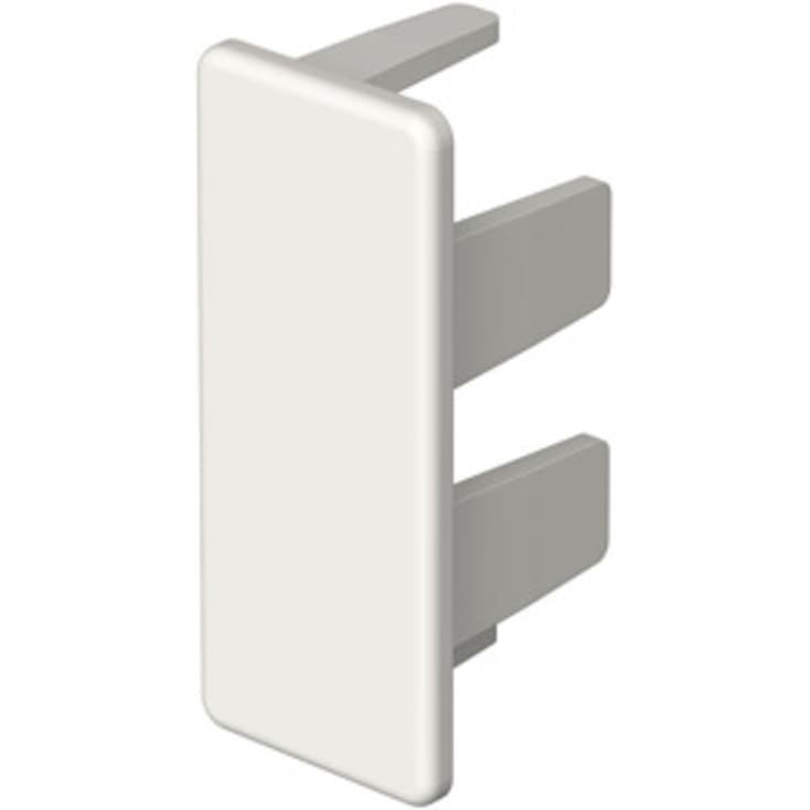 10 stk Endestykke WDK HE15040RW 15x40 hvid RAL 9010