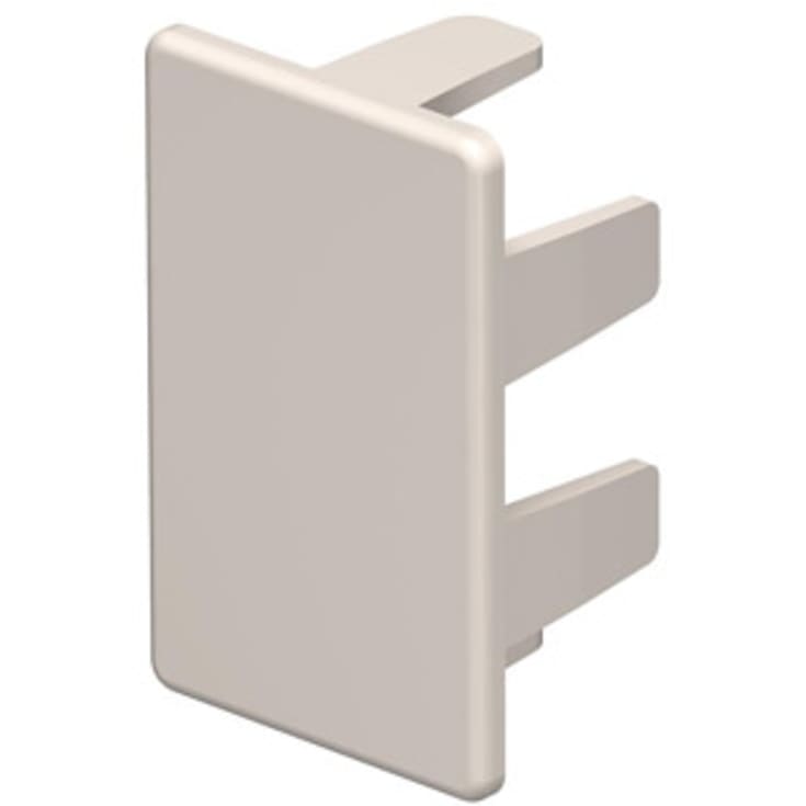 10 stk Endestykke WDK HE25040RW 25x40 hvid RAL 9010