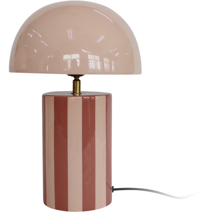 Leitmotiv Rayado bordlampe, stribet rosa