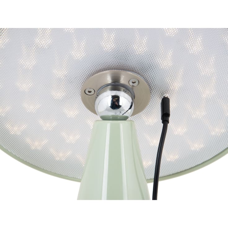 Leitmotiv Phoebe genopladelig bordlampe, grøn