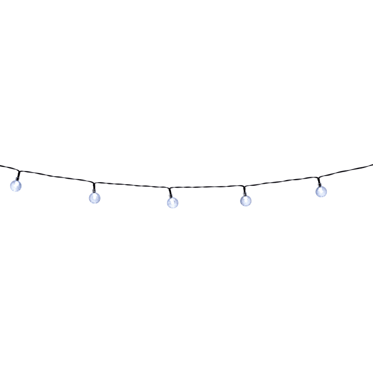 Grundig lyskæde, solcelle, varm hvid lys, 9,3 meter