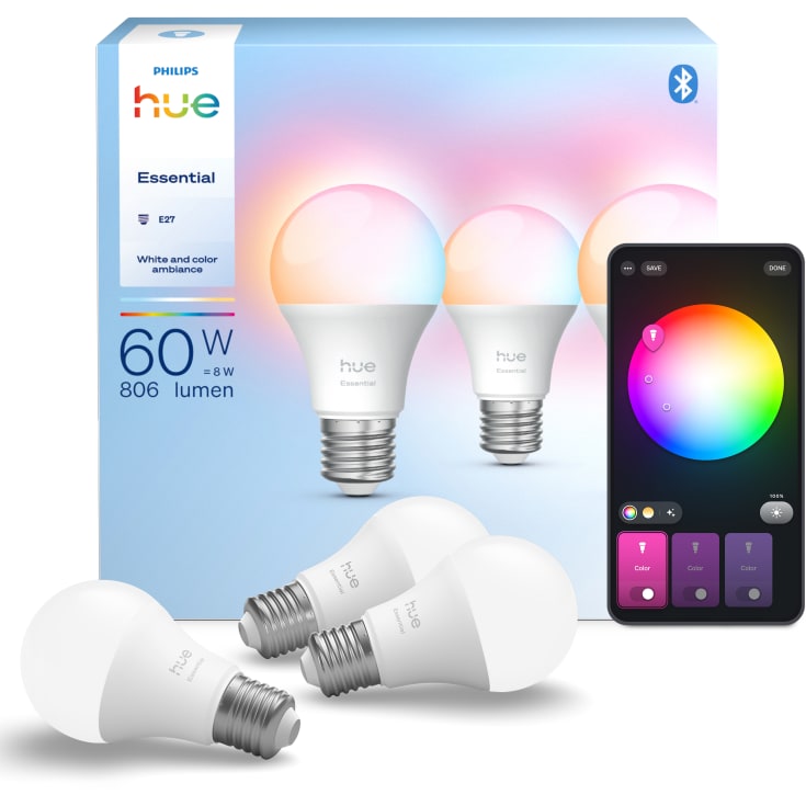 Philips Hue Essential White Color Ambiance E27 3-pak