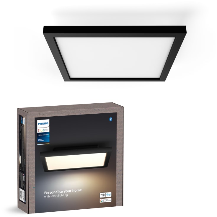 Philips Hue Aurelle LED panel, sort, 30x30 cm