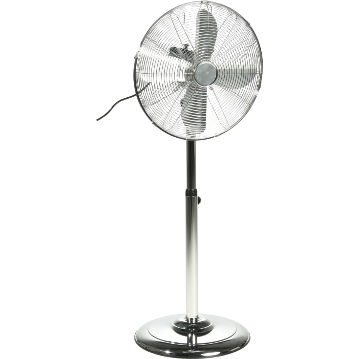 Gulvventilator, justerbar højde, krom