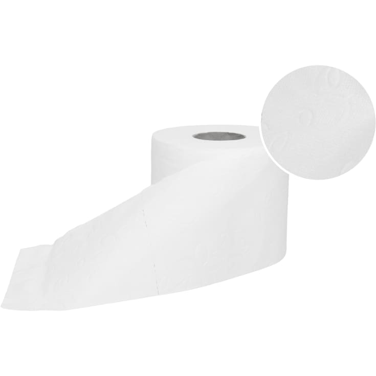 Techline toalettpapper, 3-lagers, vitt, 9 rullar