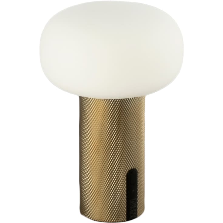 Konstsmide Antibes Mini genopladelig bordlampe, messing