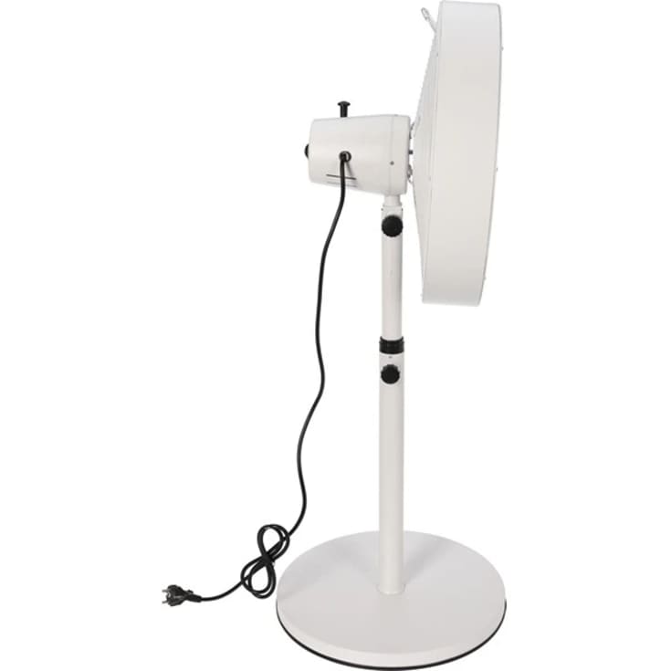 Golvfläkt Ø45 cm med justerbar höjd, vit