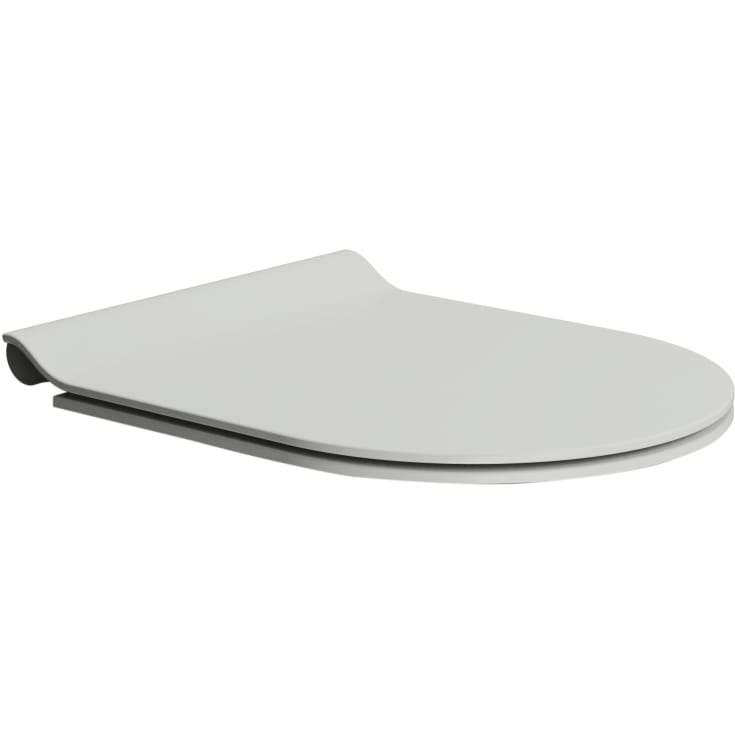 GSI Slim toalettsits, soft close, snabbfäste, matt grå