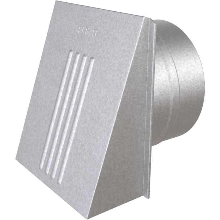 Flexit ventilatorventil kappe/spjeld, med rund stuss, Ø150 mm, stål